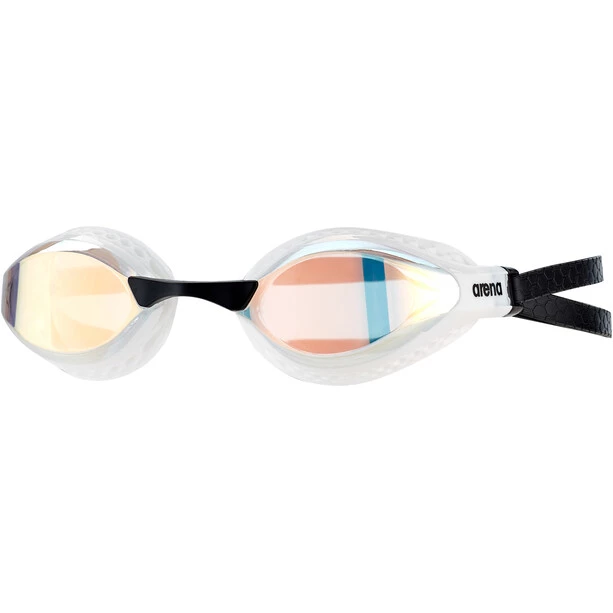Arena Airspeed Mirror Swimglasses yellow copper/white 1 Arena Airspeed Mirror Swimglasses yellow copper/white