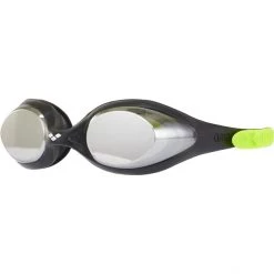 Arena Spider Mirror Goggles Kids black-silver-green