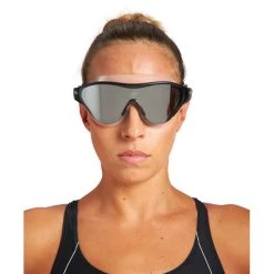 Arena The One Mask Mirror Goggles silver/black/black -Goggles for swimming Shop arena the one mask mirror goggles silver black black 3