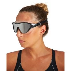 Arena The One Mask Mirror Goggles silver/black/black -Goggles for swimming Shop arena the one mask mirror goggles silver black black 4