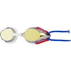 Arena Tracks Mirror Goggles Kids gold-blue-red