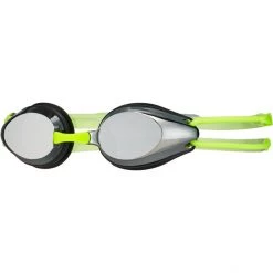 Arena Tracks Mirror Goggles Kids silver-black-fluoyellow