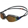 Speedo Aquapulse Pro Mirror Goggles oxid grey/black/orange gold