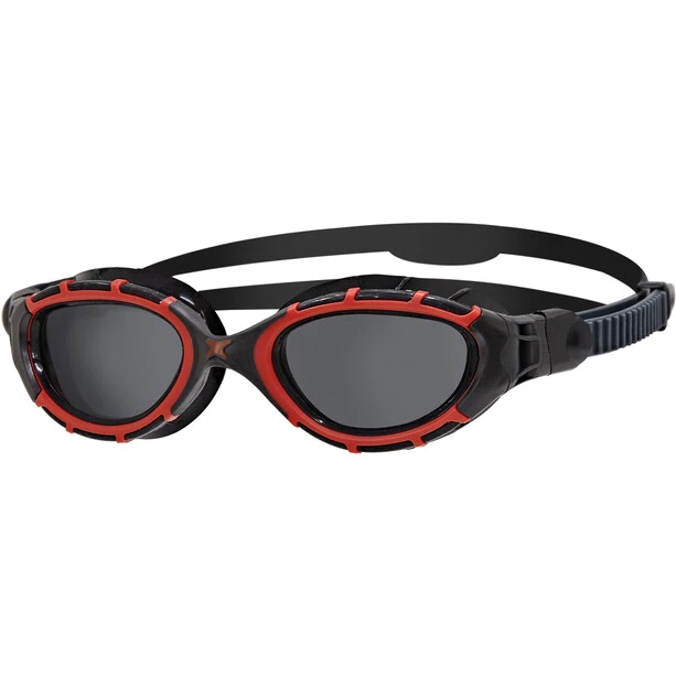 Zoggs Predator Flex Polarized Goggles L red/black/smoke polarized 1 Zoggs Predator Flex Polarized Goggles L red/black/smoke polarized