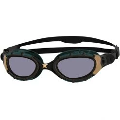 Zoggs Predator Flex Titanium Reactor Goggles L black/gold/reactor titanium